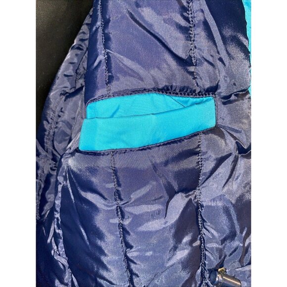 The Toronto Star Newspaper Men’s Winter Coat Parka Navy Aqua Blue XXL Vintage - Picture 12 of 16